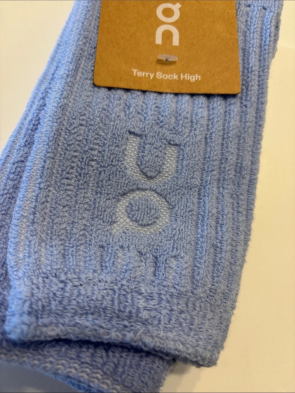 On Running Men's Light Blue Terry Sock High